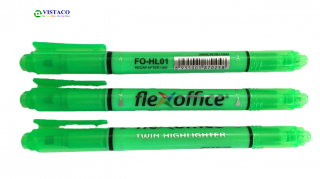 Bút dạ quang FO HL-01 Xanh lá Flexoffice