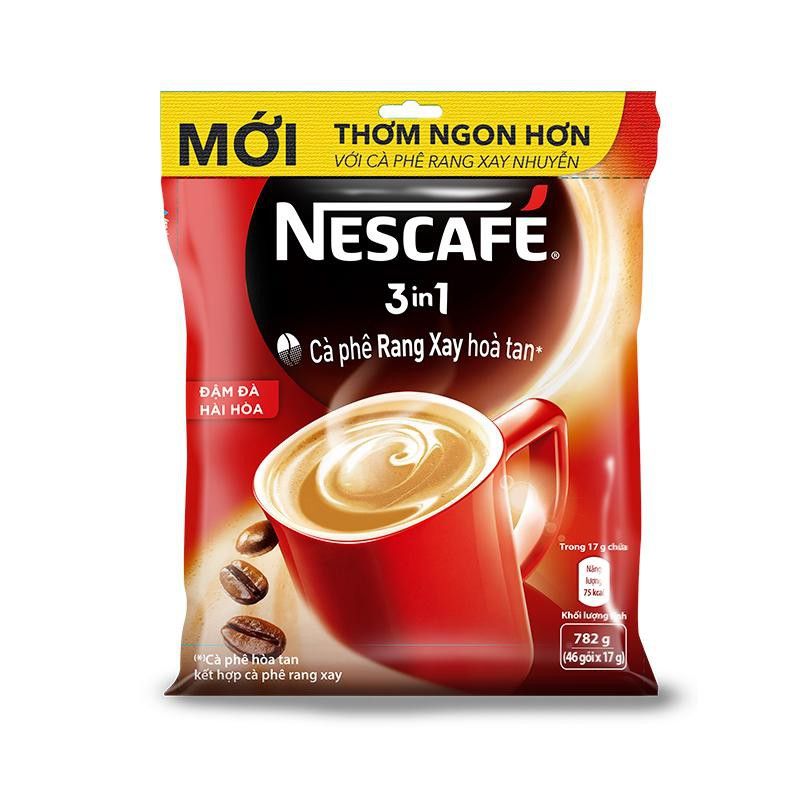 Café Nescafe 3in 1 bịch 46 gói