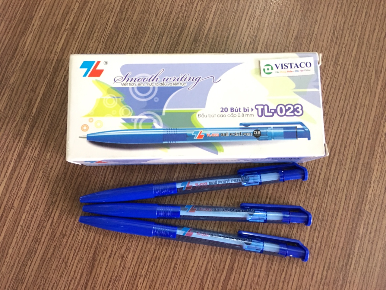 Bút bi TL023 xanh Thiên Long