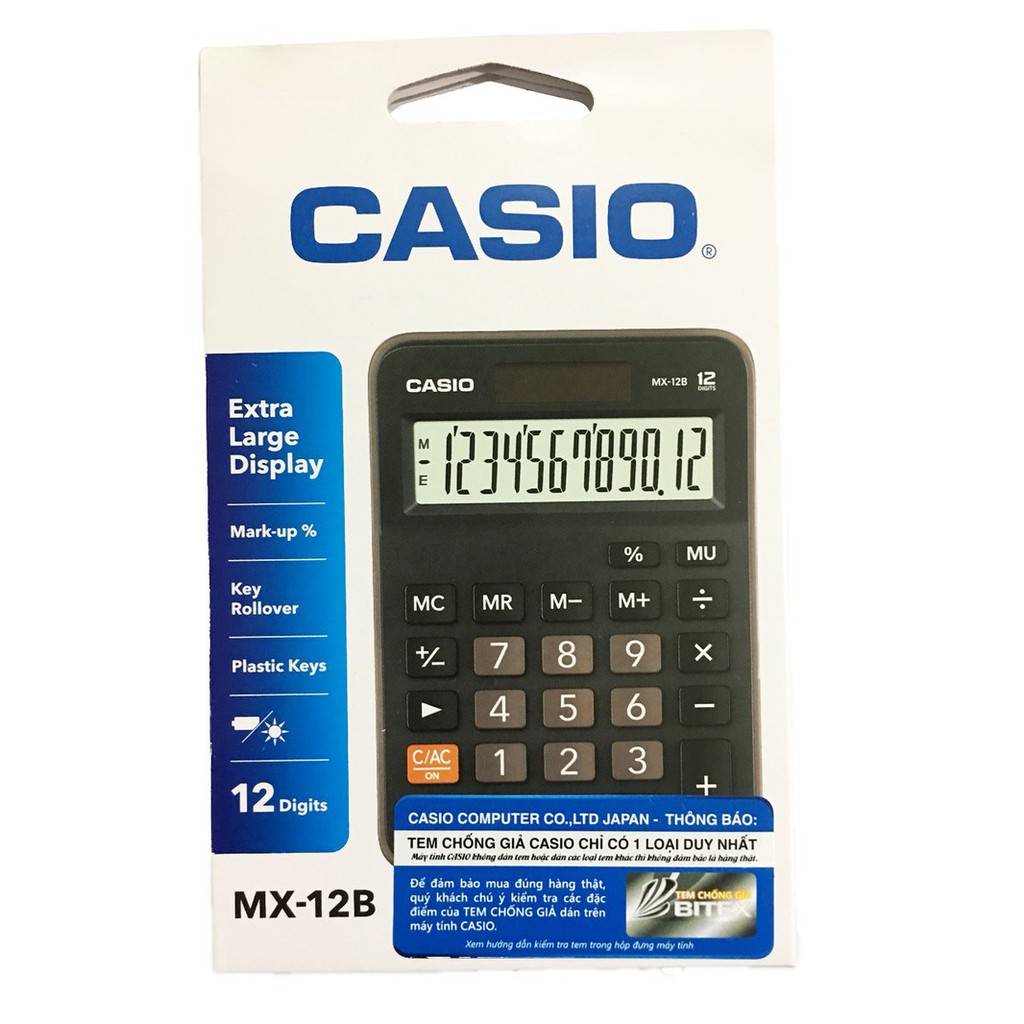 Máy tính Casio Chính hãng MX12B